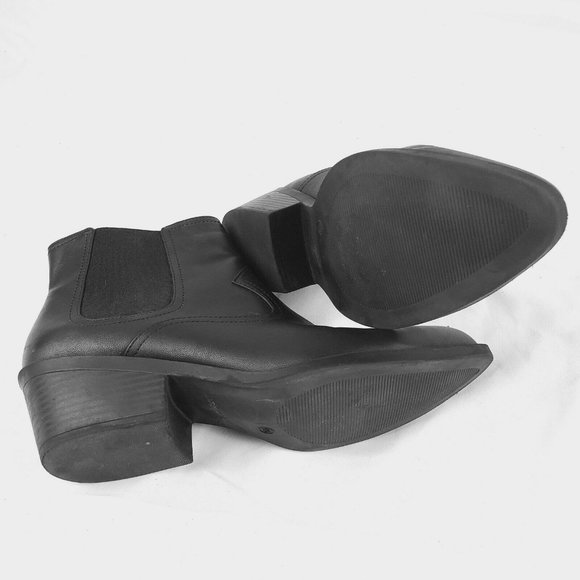 H&M Divided Black Ankle Booties Womens - Picture 5 of 9